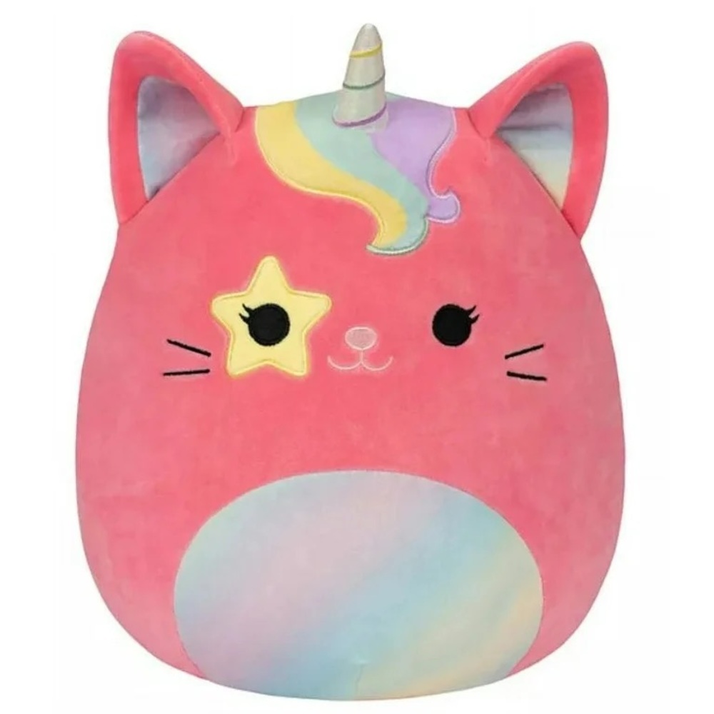 Squishmallows 12" Sienna The Caticorn Super Soft Pink Plush with Star Eye NWT